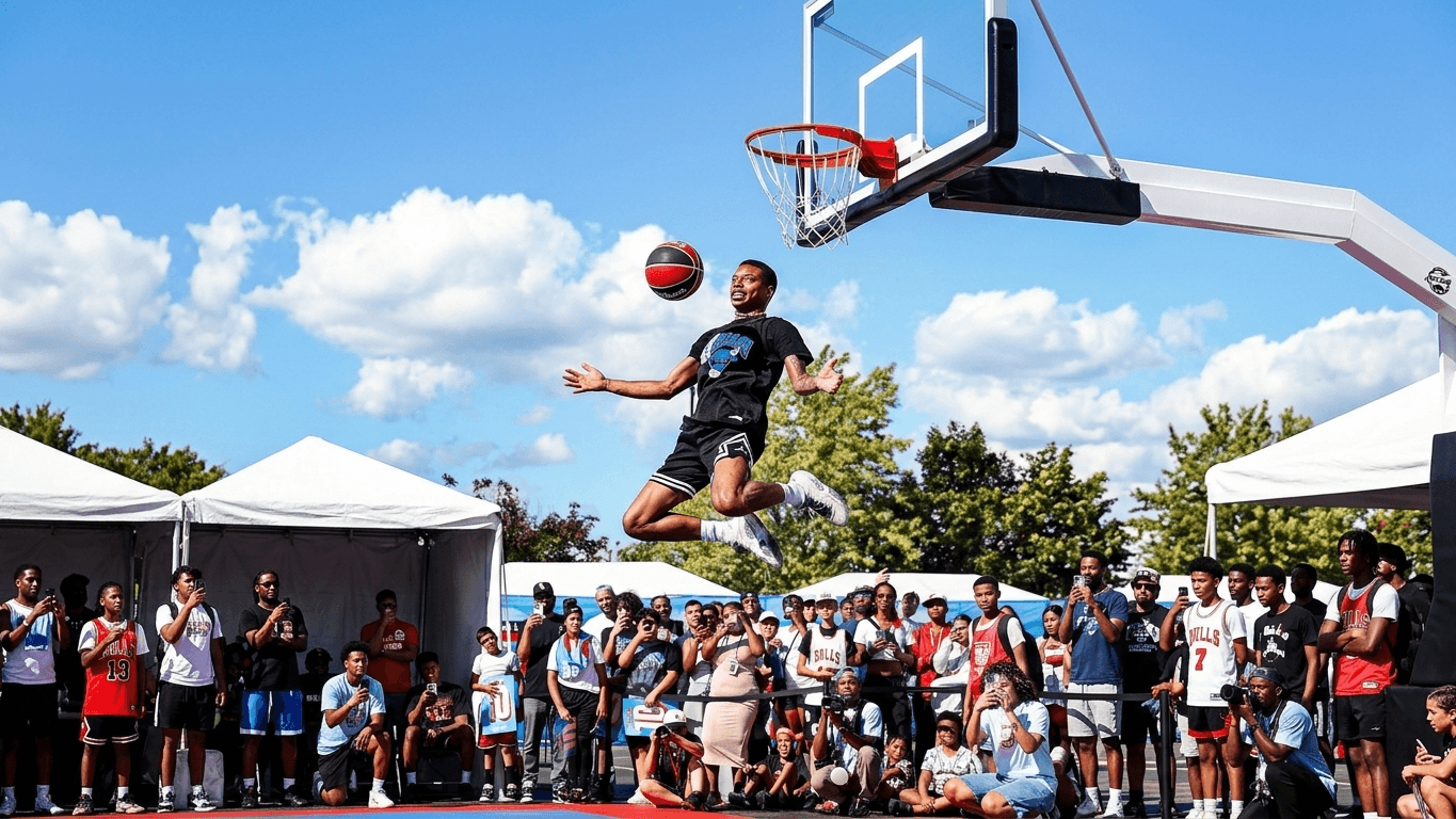 TCurrie Dunks Outside